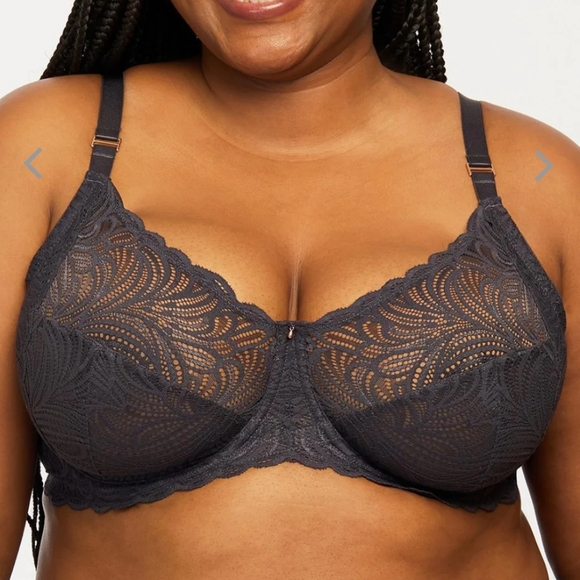 NWT Montelle Muse London Fog Lace Underwire bra 40D - Picture 1 of 6